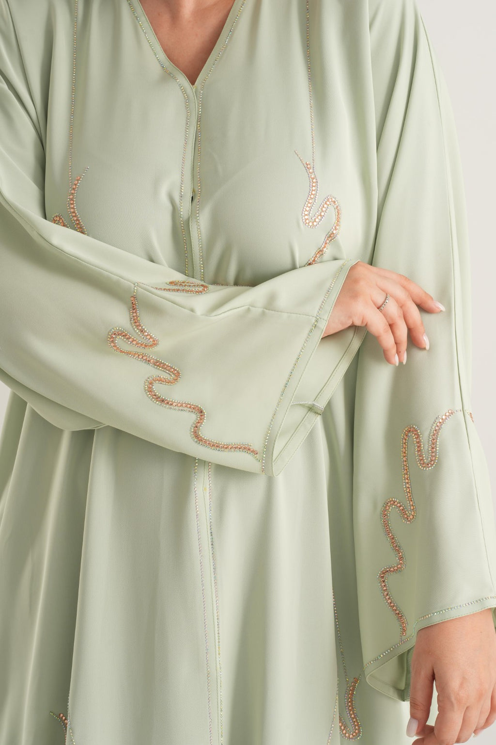 Mint Glow Embellished