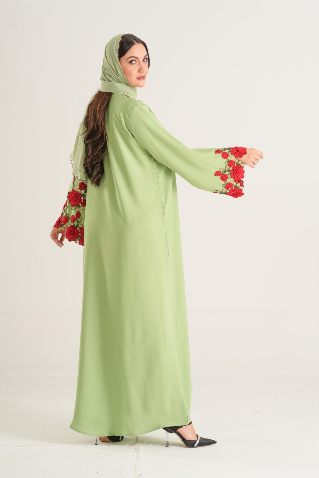Green Rose Embellished